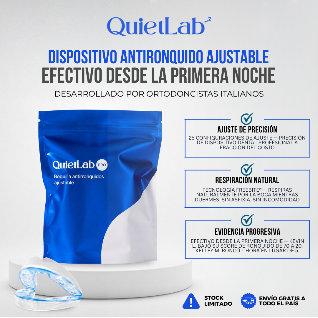 QuietLab Pro® — Dispositivo Antironquido Ajustable