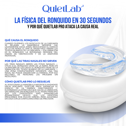 QuietLab Pro® — Dispositivo Antironquido Ajustable