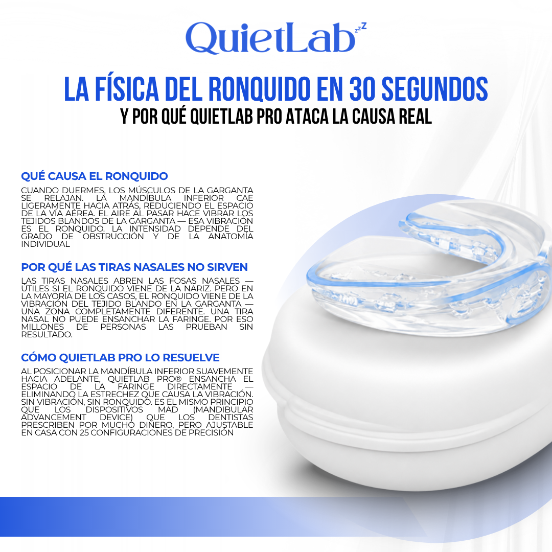 QuietLab Pro® — Dispositivo Antironquido Ajustable
